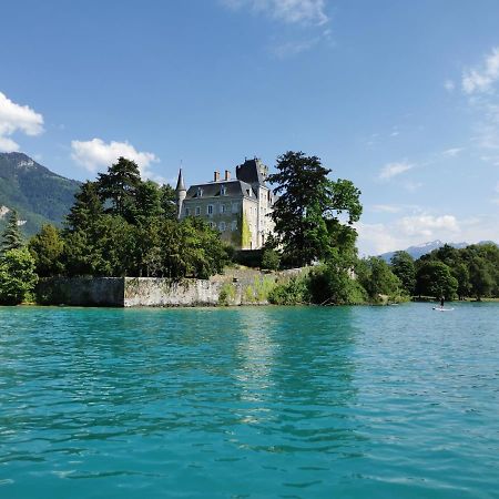 La Baie Des Voiles ,Vue Lac D'Annecy ,Plage Privee Duingt Luaran gambar