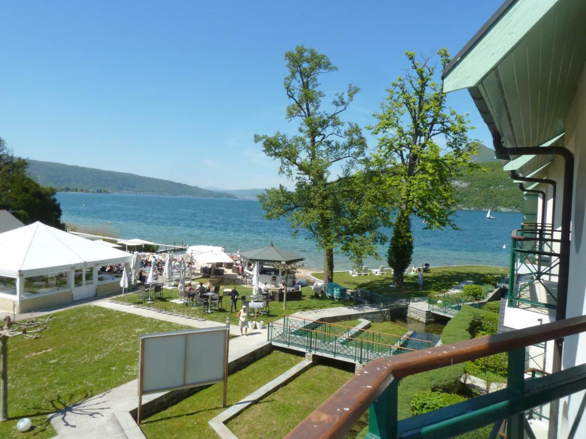 La Baie Des Voiles ,Vue Lac D'Annecy ,Plage Privee Duingt Luaran gambar