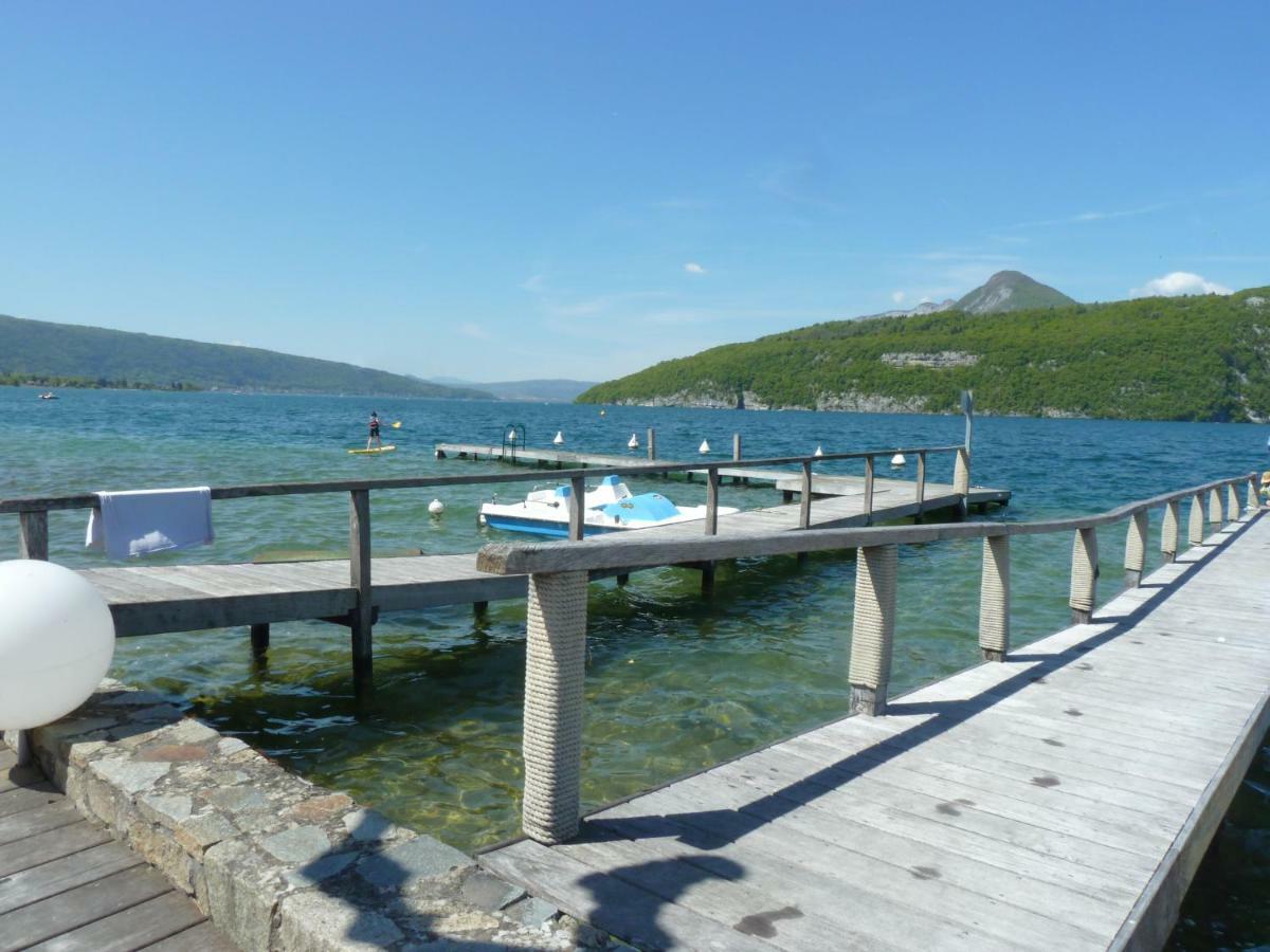 La Baie Des Voiles ,Vue Lac D'Annecy ,Plage Privee Duingt Luaran gambar