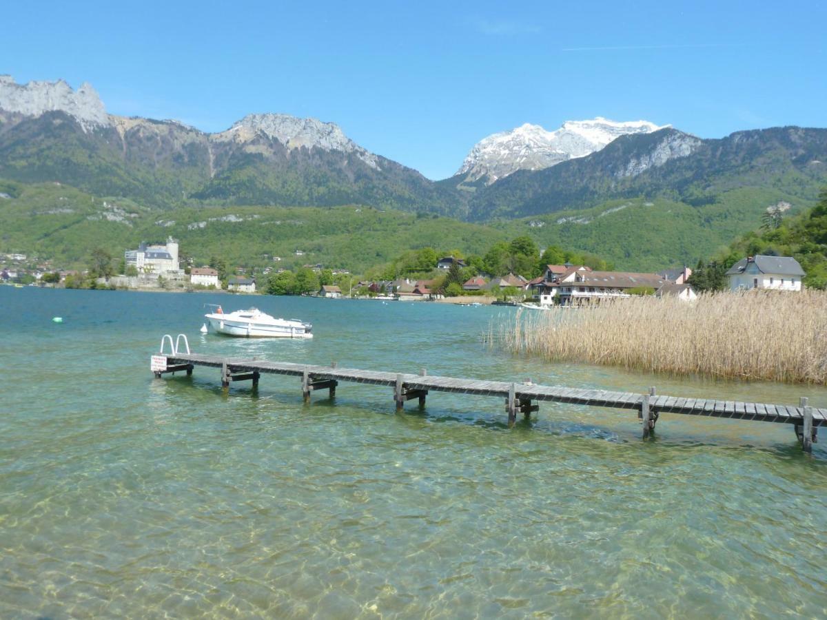 La Baie Des Voiles ,Vue Lac D'Annecy ,Plage Privee Duingt Luaran gambar