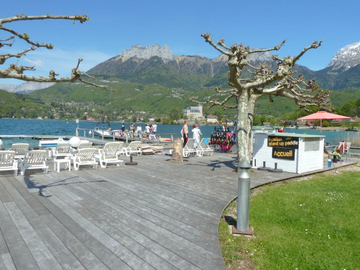 La Baie Des Voiles ,Vue Lac D'Annecy ,Plage Privee Duingt Luaran gambar