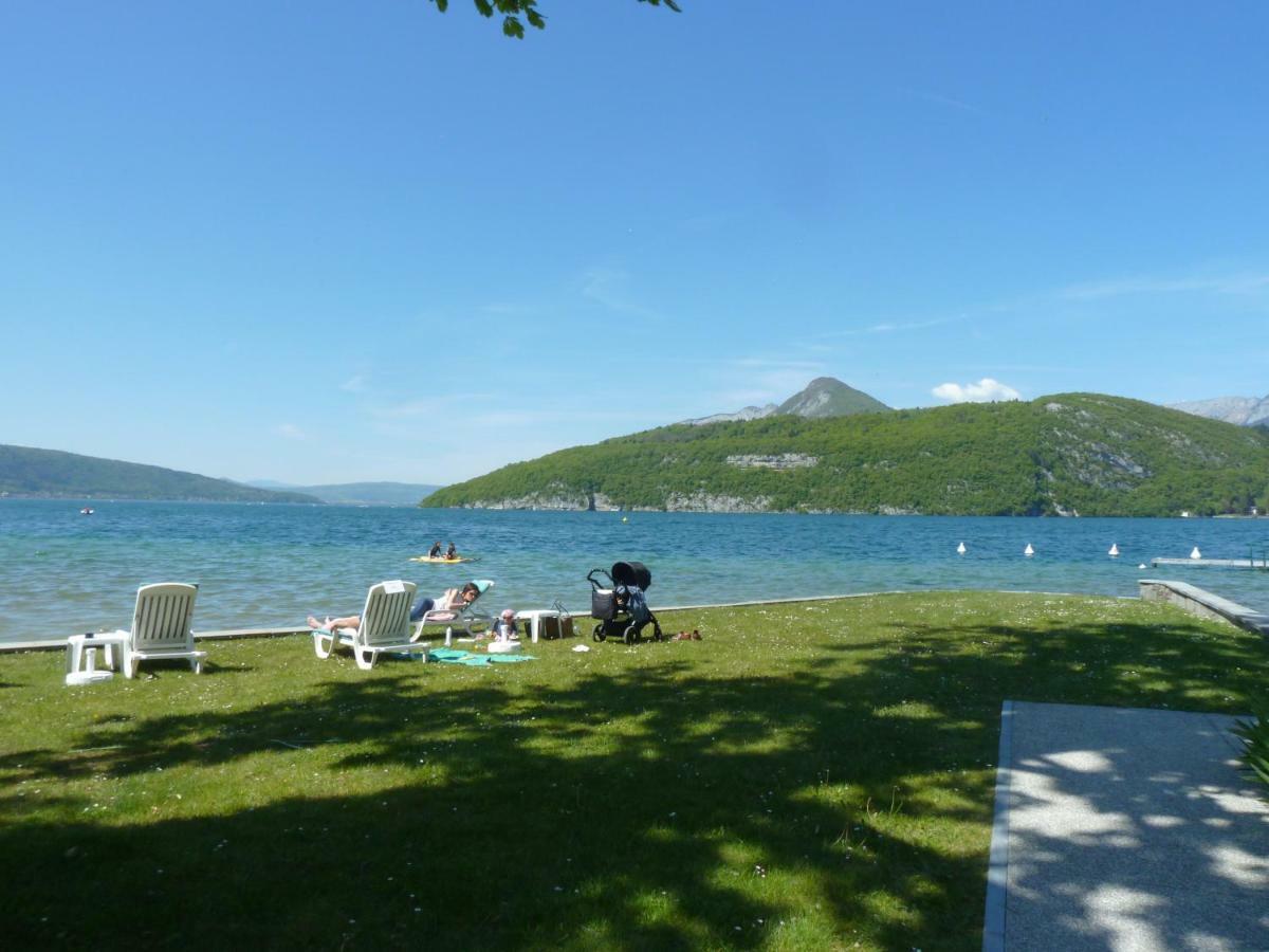 La Baie Des Voiles ,Vue Lac D'Annecy ,Plage Privee Duingt Luaran gambar