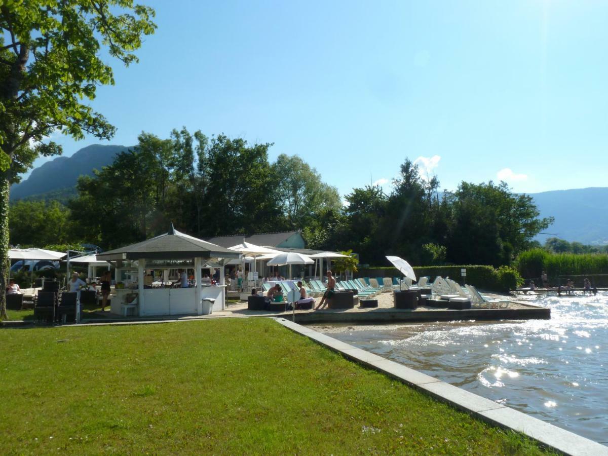 La Baie Des Voiles ,Vue Lac D'Annecy ,Plage Privee Duingt Luaran gambar