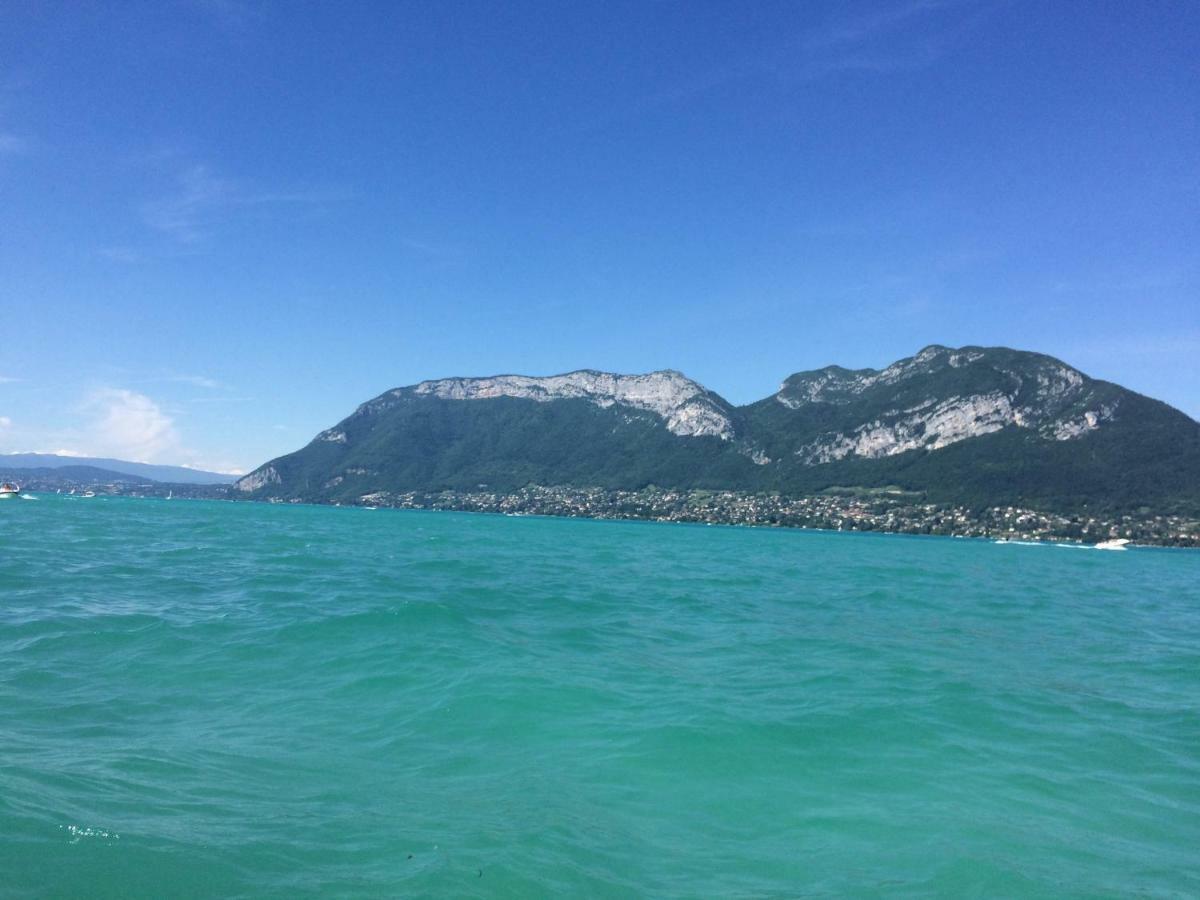 La Baie Des Voiles ,Vue Lac D'Annecy ,Plage Privee Duingt Luaran gambar
