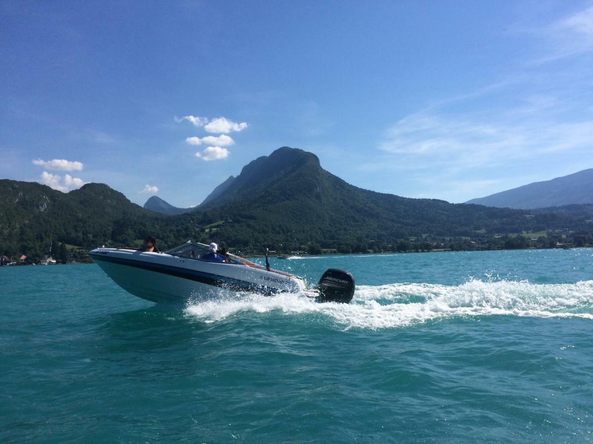 La Baie Des Voiles ,Vue Lac D'Annecy ,Plage Privee Duingt Luaran gambar