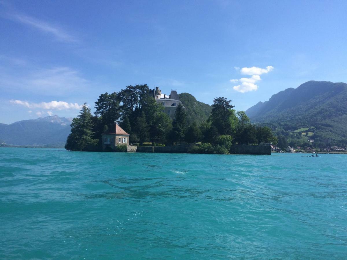 La Baie Des Voiles ,Vue Lac D'Annecy ,Plage Privee Duingt Luaran gambar