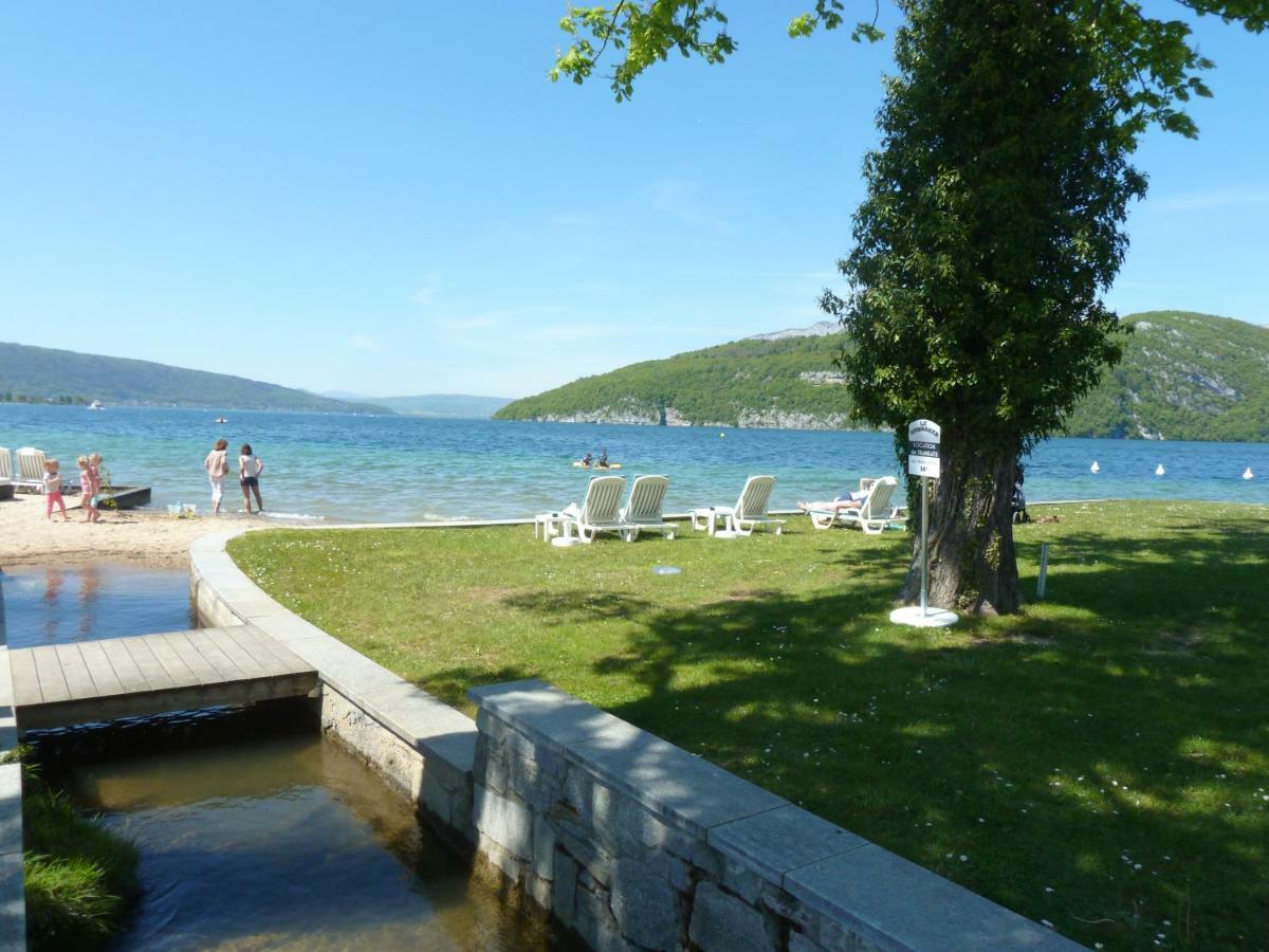 La Baie Des Voiles ,Vue Lac D'Annecy ,Plage Privee Duingt Luaran gambar
